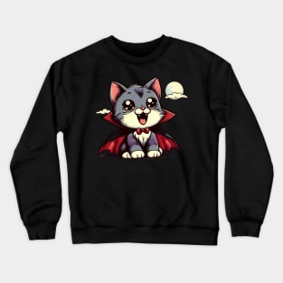 Vampire cat Crewneck Sweatshirt